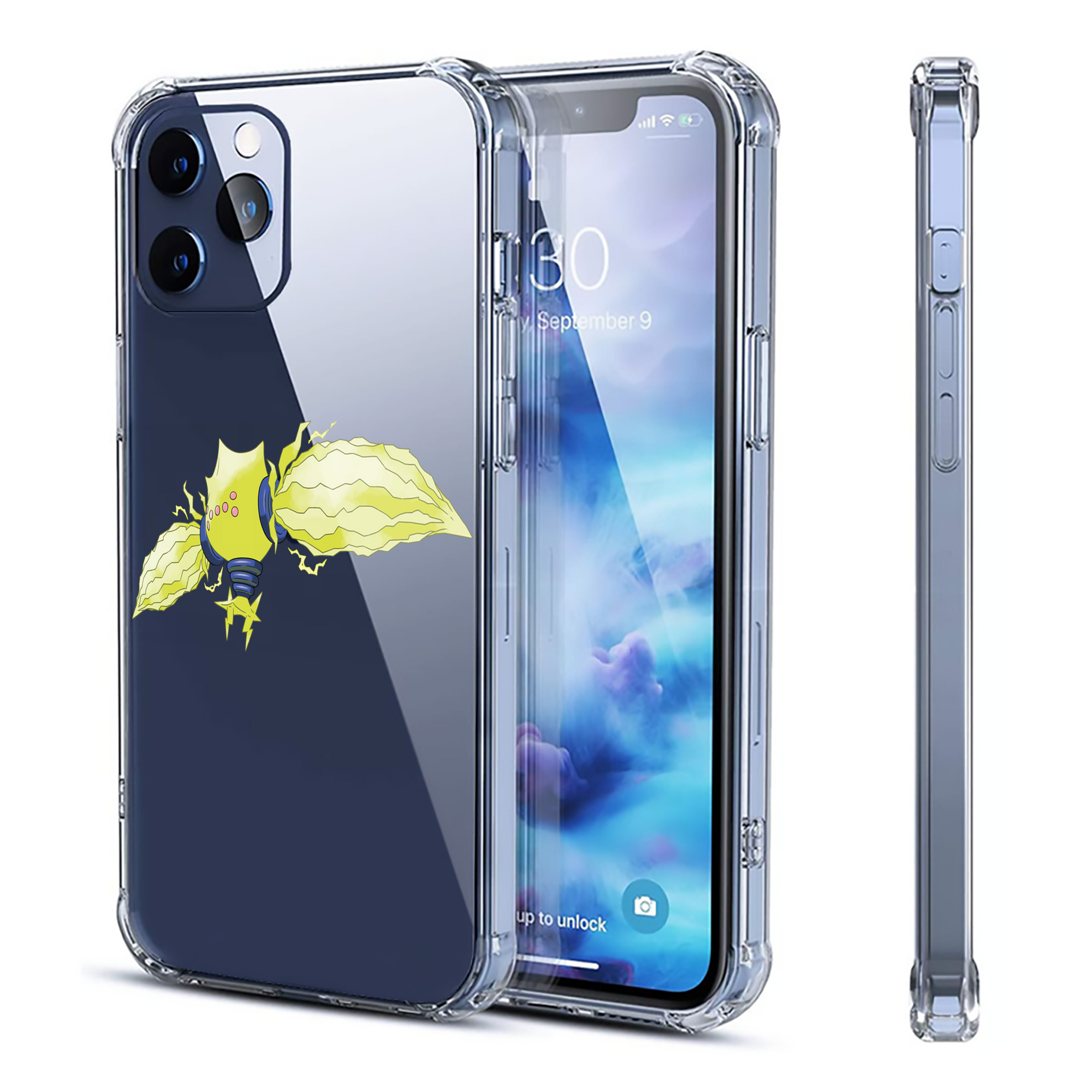（画像用） ポケットモンスター Pokémon 【iPhone 12シリーズ対応】透明スマホケース（クリアソフトケース）